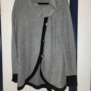 Button up sweater, light weight